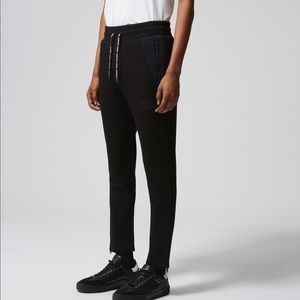 The Kooples Black Jogger with Blue Details